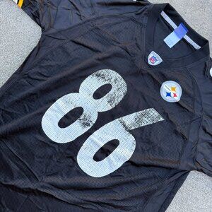 Vintage Pittsburgh Steelers Hines Ward Reebok Jersey Large Black Yellow 2000s